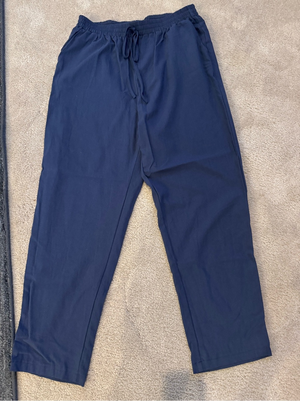 SHEIN Navy Elastic Drawstring Joggers